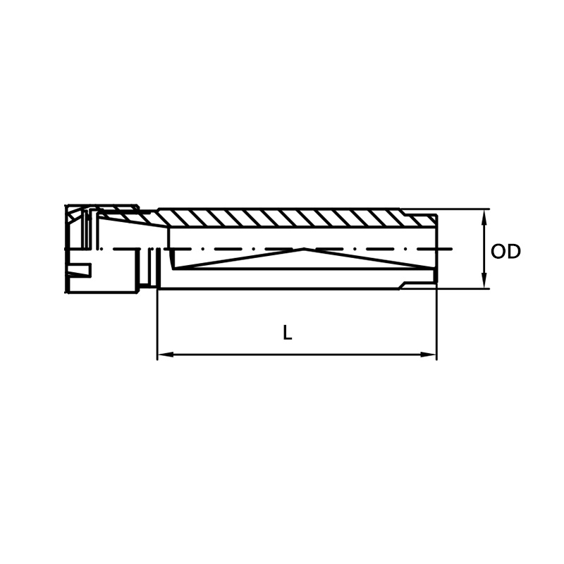 er collet holder drawing